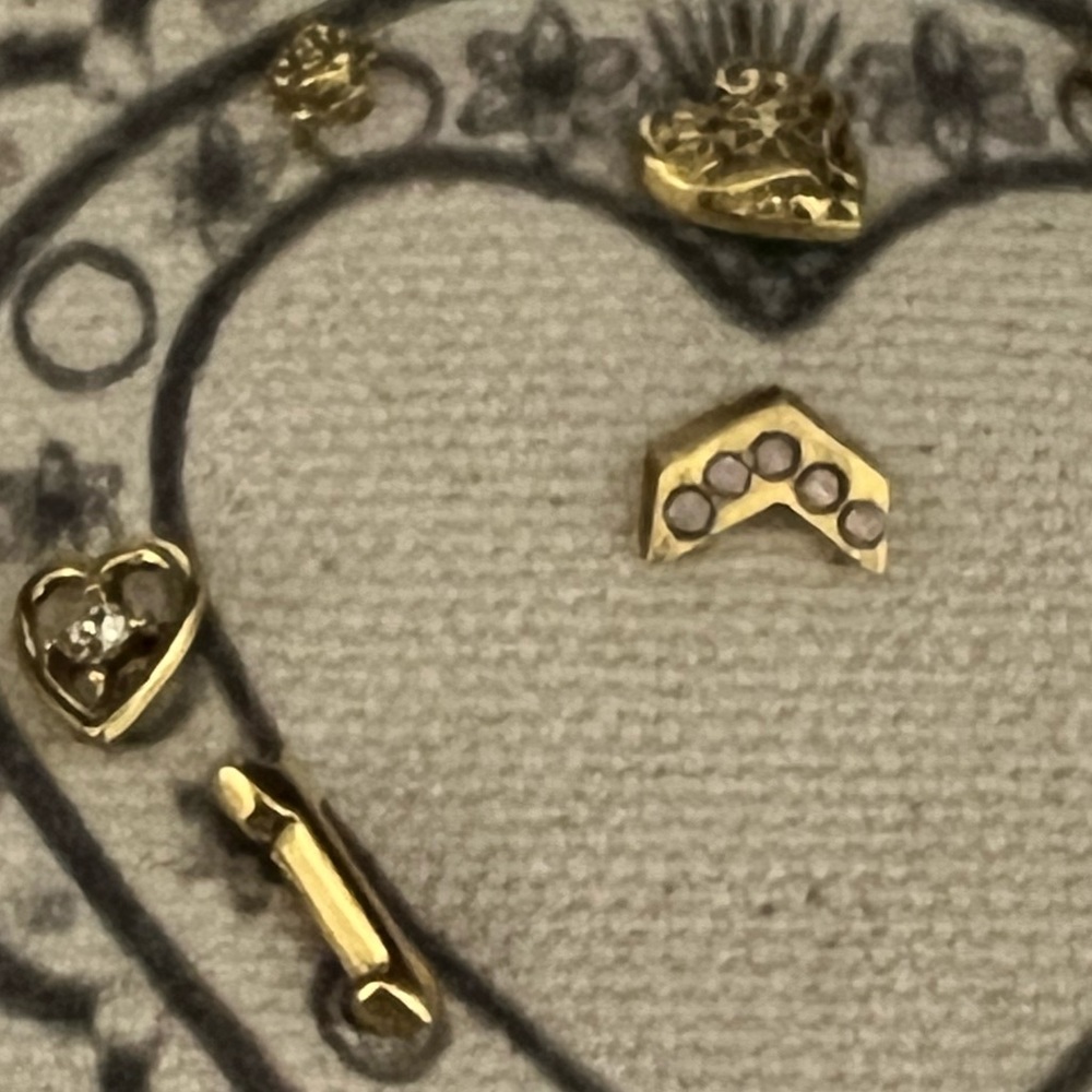 FREE PEOPLE Earrings with Iron on Patch 6 Pairs of post - Picture 7 of 14
